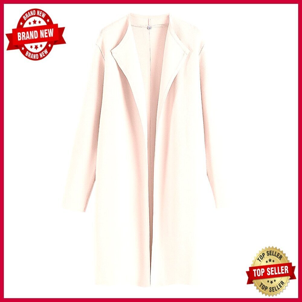 Long Sleeve Cardigan Sweater Oversized Blazer Coatigan Lapel Knit
